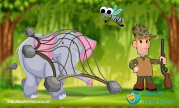 El Mosquito Paquito y el Elefante Dante obra teatro corta infantil