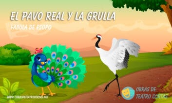 Fabula El pavo real y la Grulla - Esopo